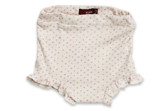 Milkbarn Ruffle Bum Cover LAVENDER DOT