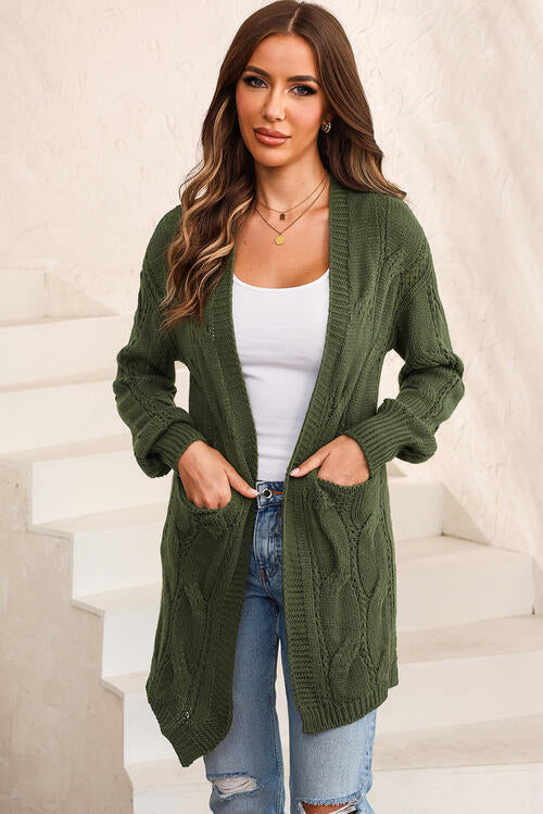 Sweater Weather Essential Cable Knit Cardi