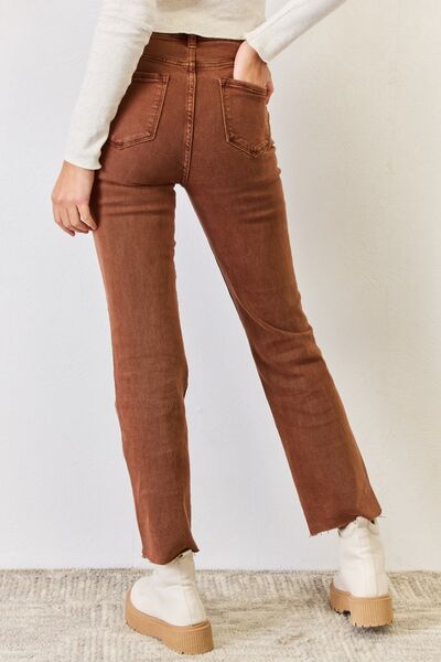 RISEN High Rise Tummy Control Straight Jeans