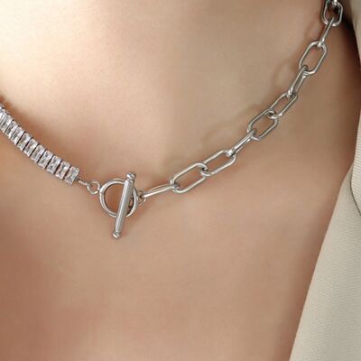 Birdie & Fern Crystal Chain Necklace